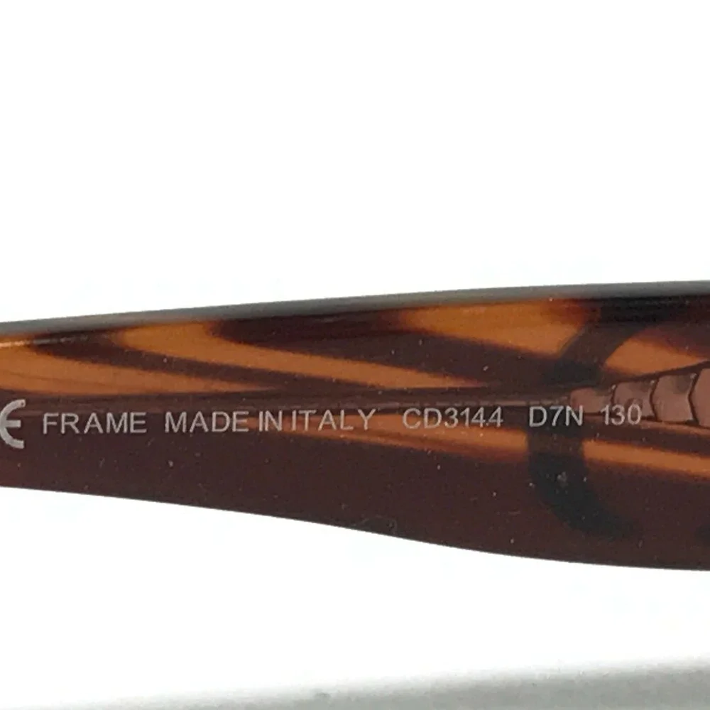 Christian Dior Eyeglasses Frames CD3144 D7N Clear Brown Wood Grain 50-15-130